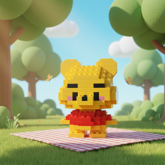 Kubuś Puchatek z kocków - BrickPix